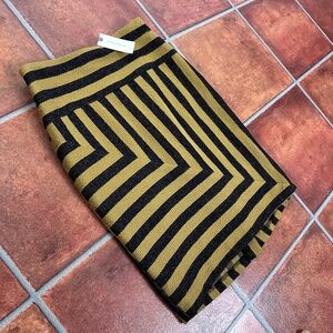 NWT Eva Franco Chevron Striped Woven Skirt Size 6